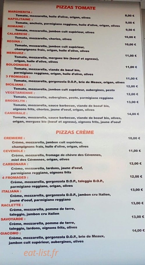 Giacomo — carte page 2