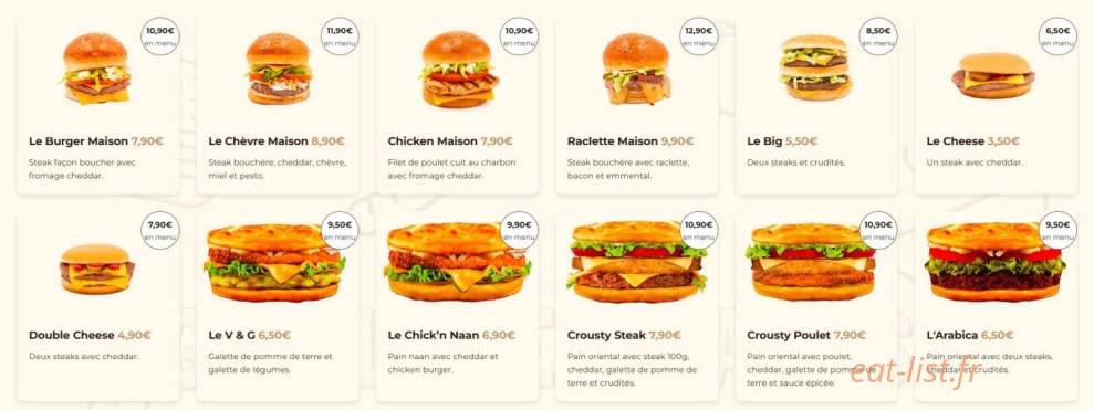 Grillade & Tacos — carte page 1