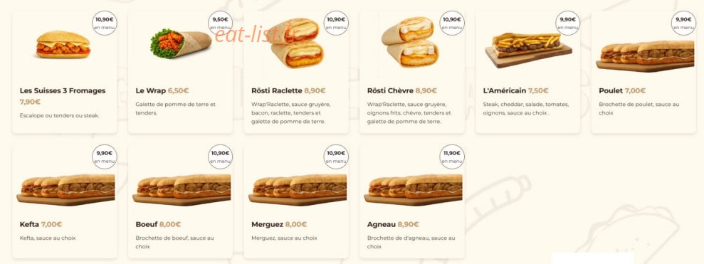 Grillade & Tacos — carte page 5