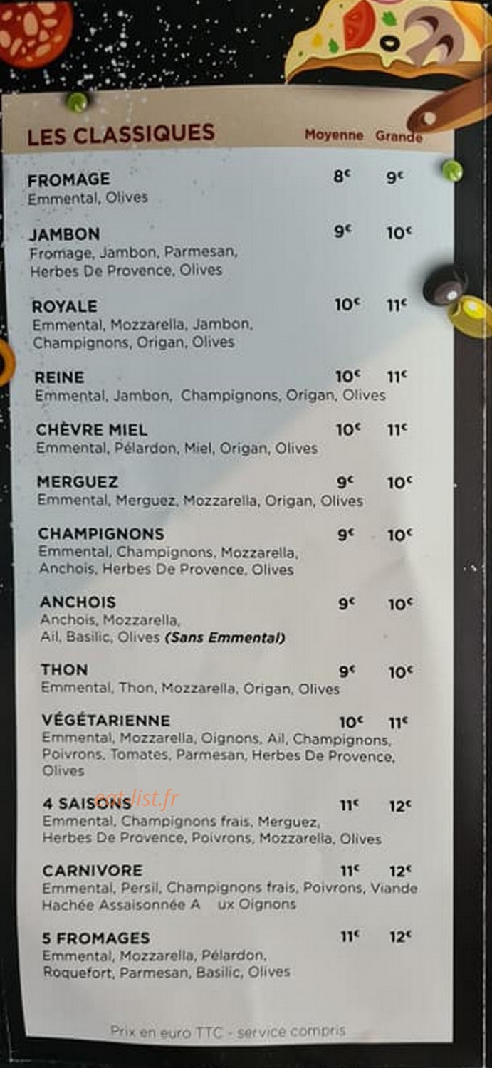 Italia Pizza — carte page 2