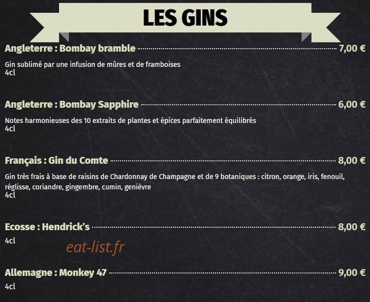 La Fabrique à boire — carte page 24