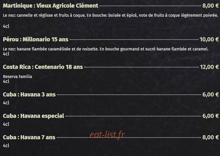 La Fabrique à boire — carte page 26
