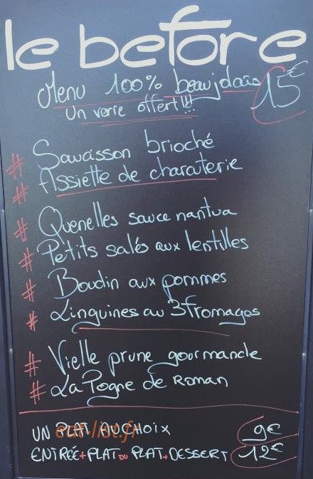 Le Before — carte page 1