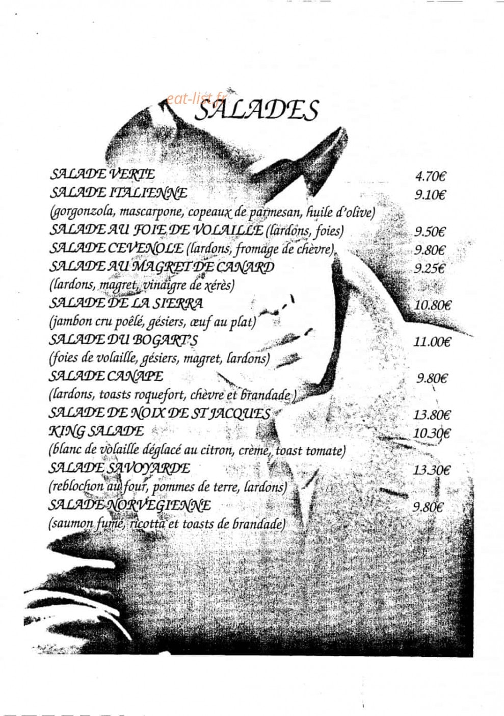 Le Bogart's — carte page 6