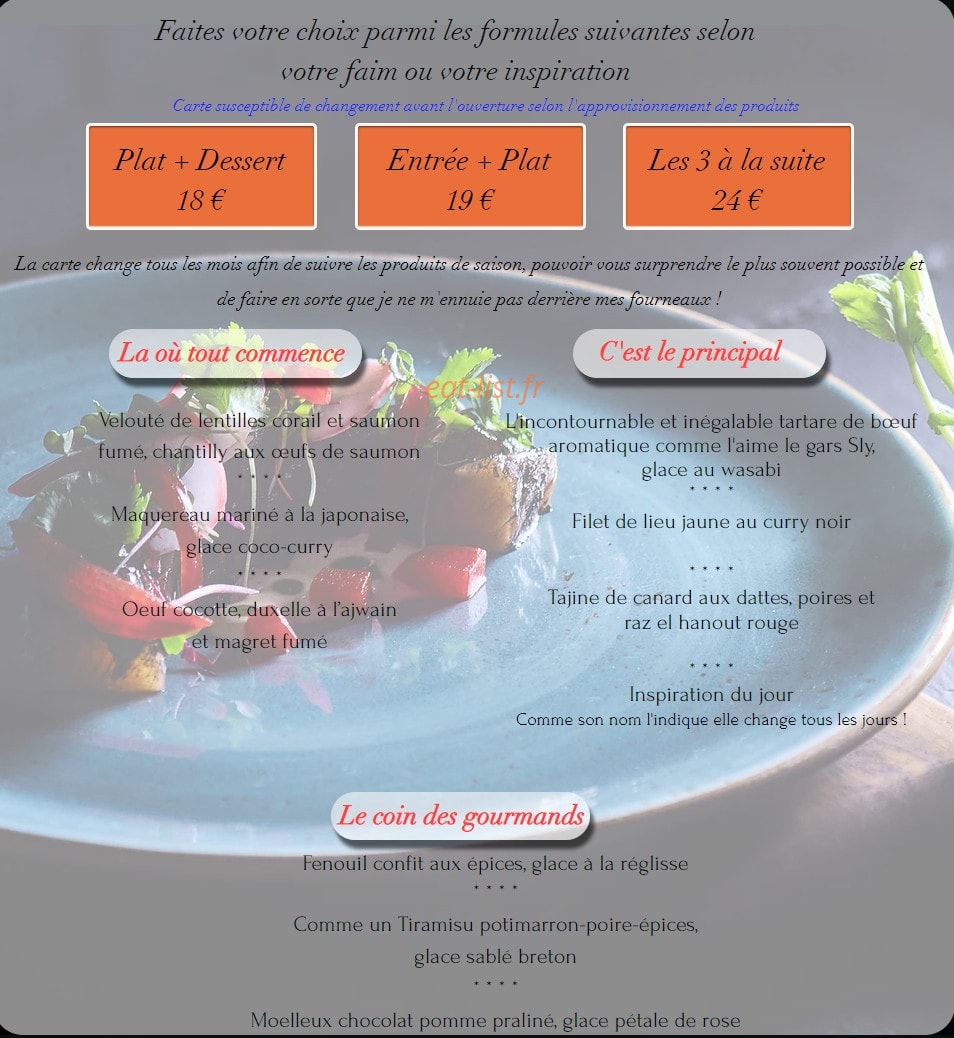 Le Café Graphique — carte page 1