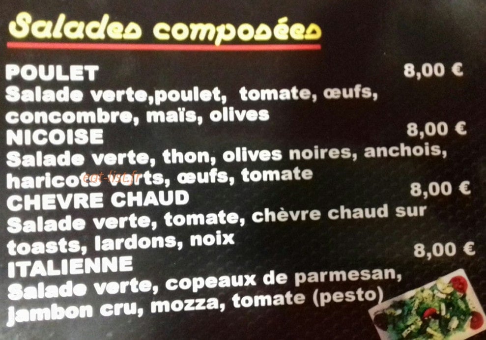 Le coin gourmand — carte page 2