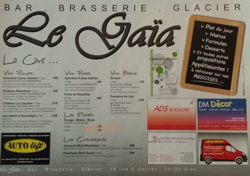 Le Gaia — carte page 2
