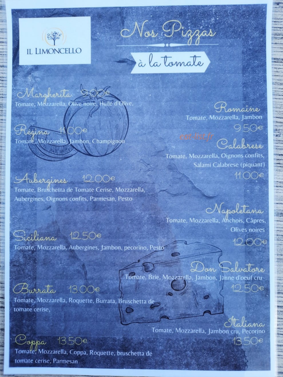 Le limoncello — carte page 4