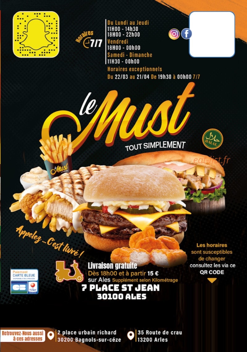 Le Must — carte page 1