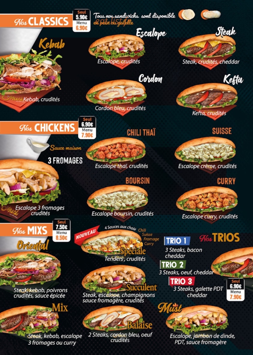 Le Must — carte page 3