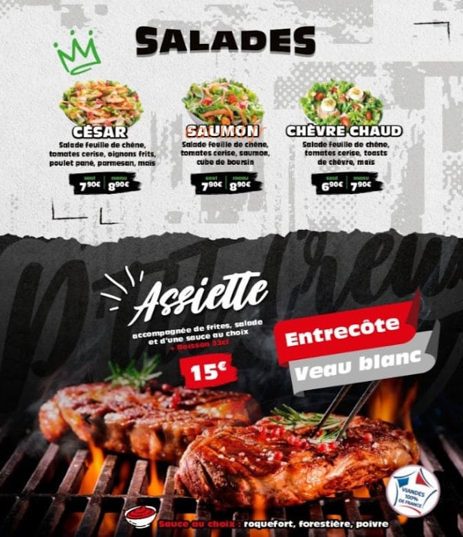 Le p'tit creux — carte page 1