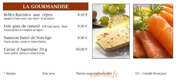 Le Steakhouse — carte page 2