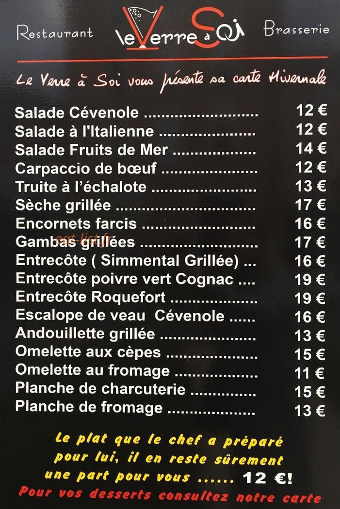Le Verre à Soi — carte page 1