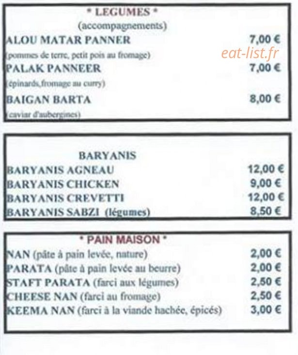 Les Jardins du Maharajah — carte page 2