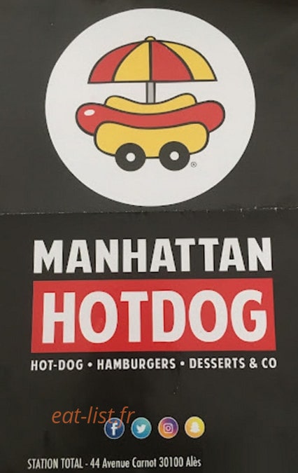 Manhattan Hot Dog — carte page 1