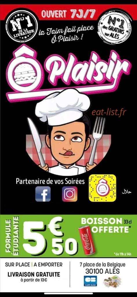 Ô Plaisir — carte page 1