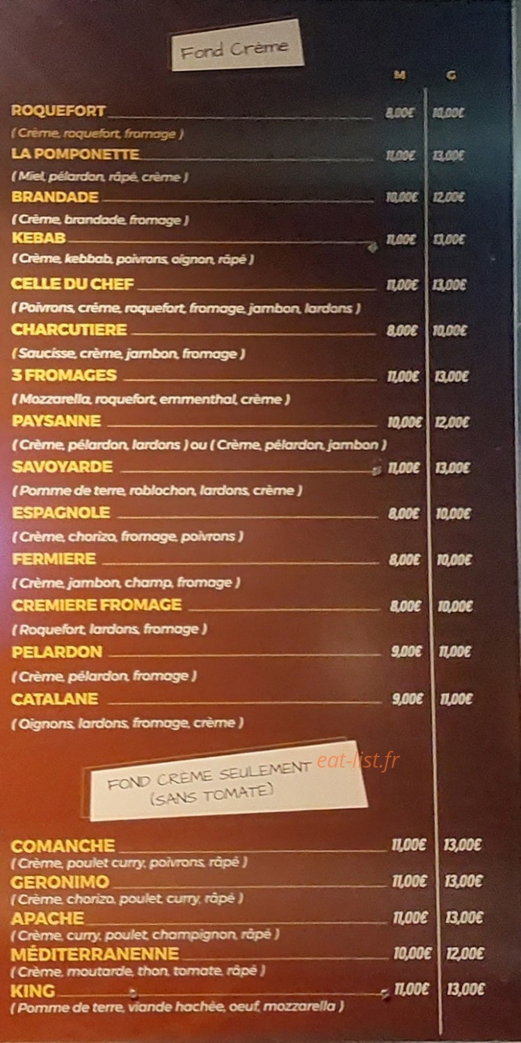 Pizza Richard rocade — carte page 2