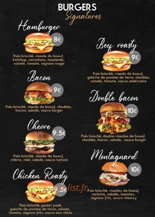 Regal food — carte page 2