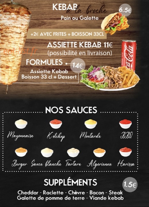 Regal food — carte page 3