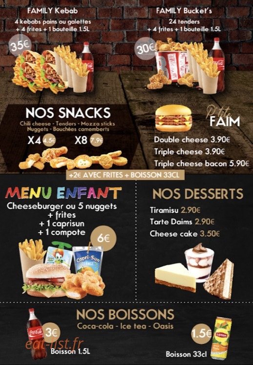 Regal food — carte page 4