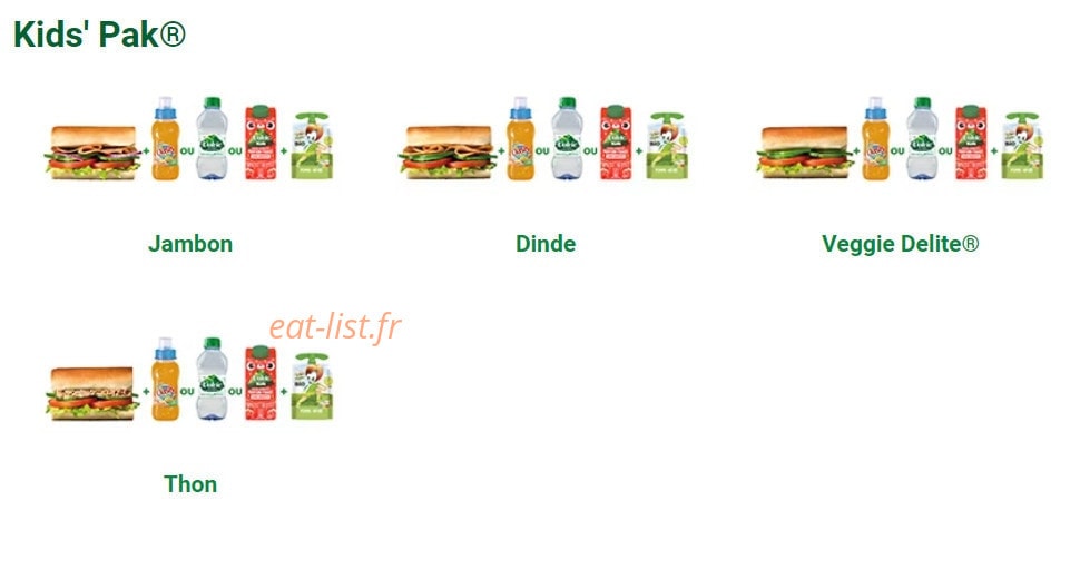 Subway — carte page 4