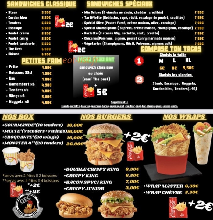 The best fôôd — carte page 2