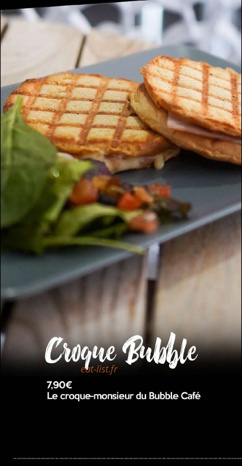 Bubble café — carte page 7