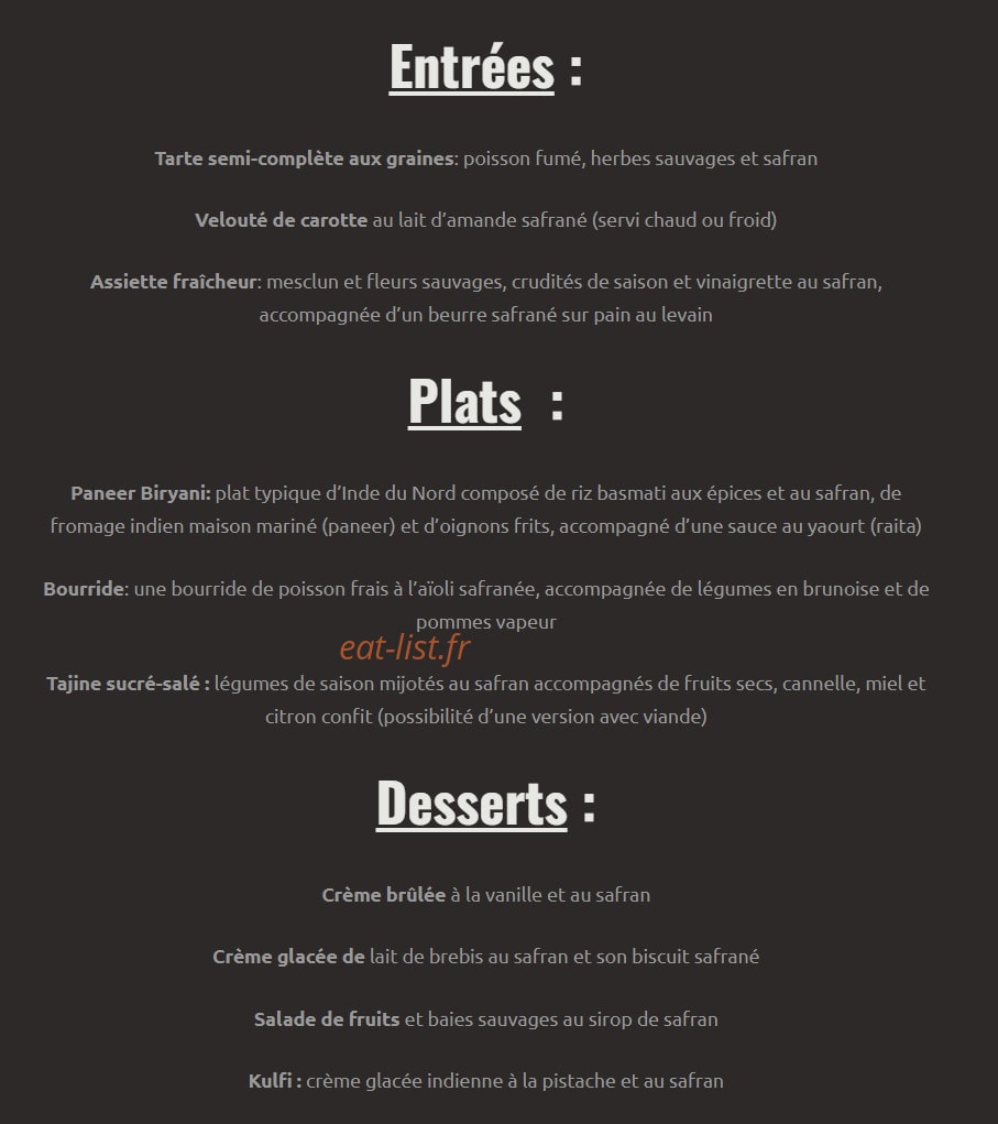 L'Attirail — carte page 1