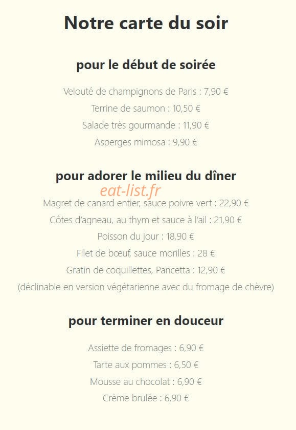 Le Continental — carte page 2