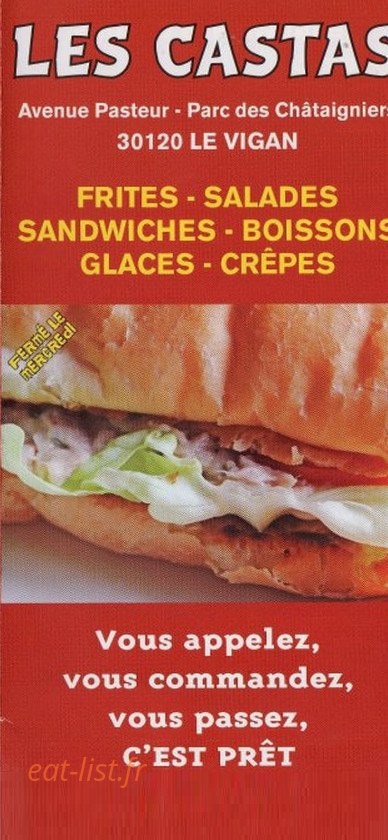 Les Castas — carte page 1
