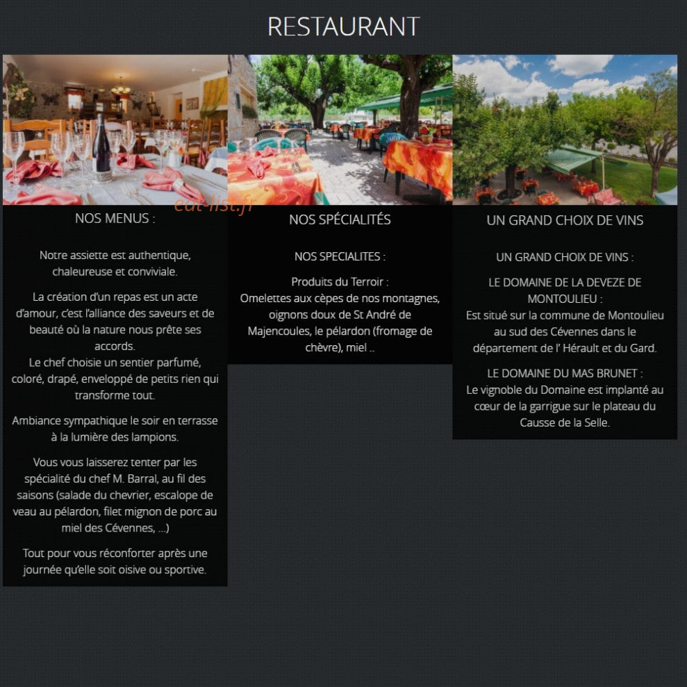 Mas de la Prairie — carte page 1