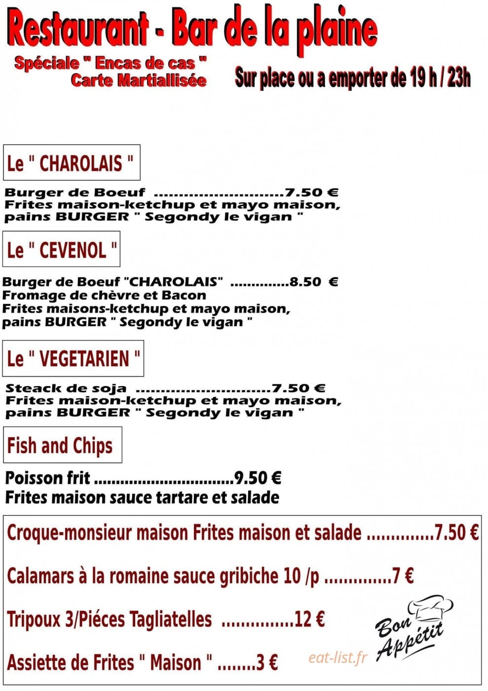 La plaine — carte page 4