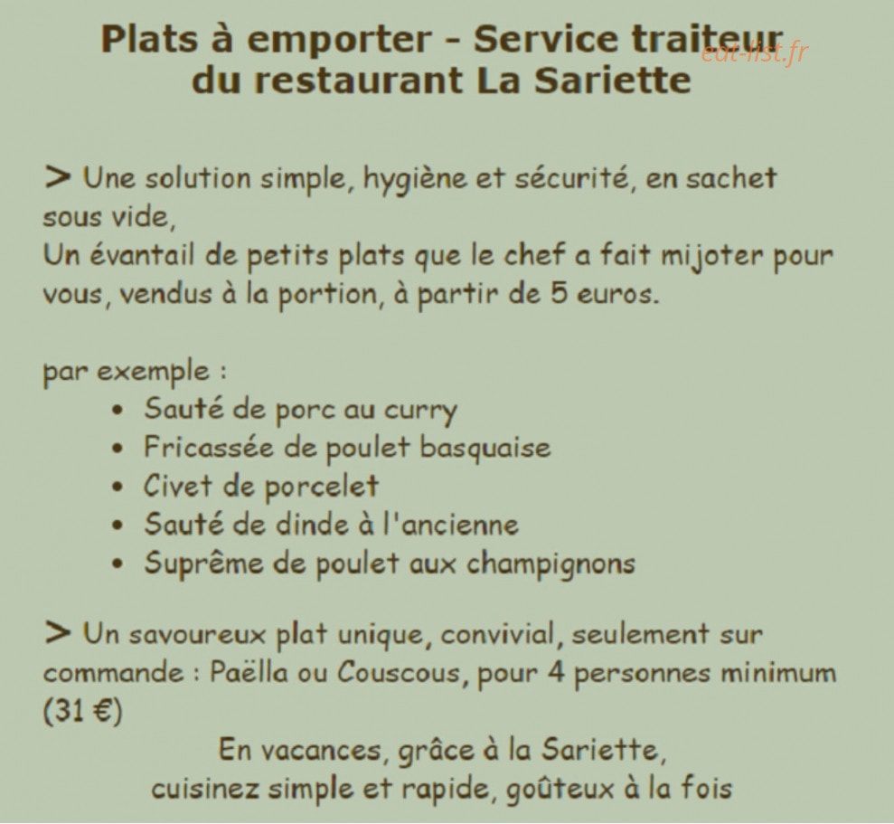 La Sariette — carte page 1