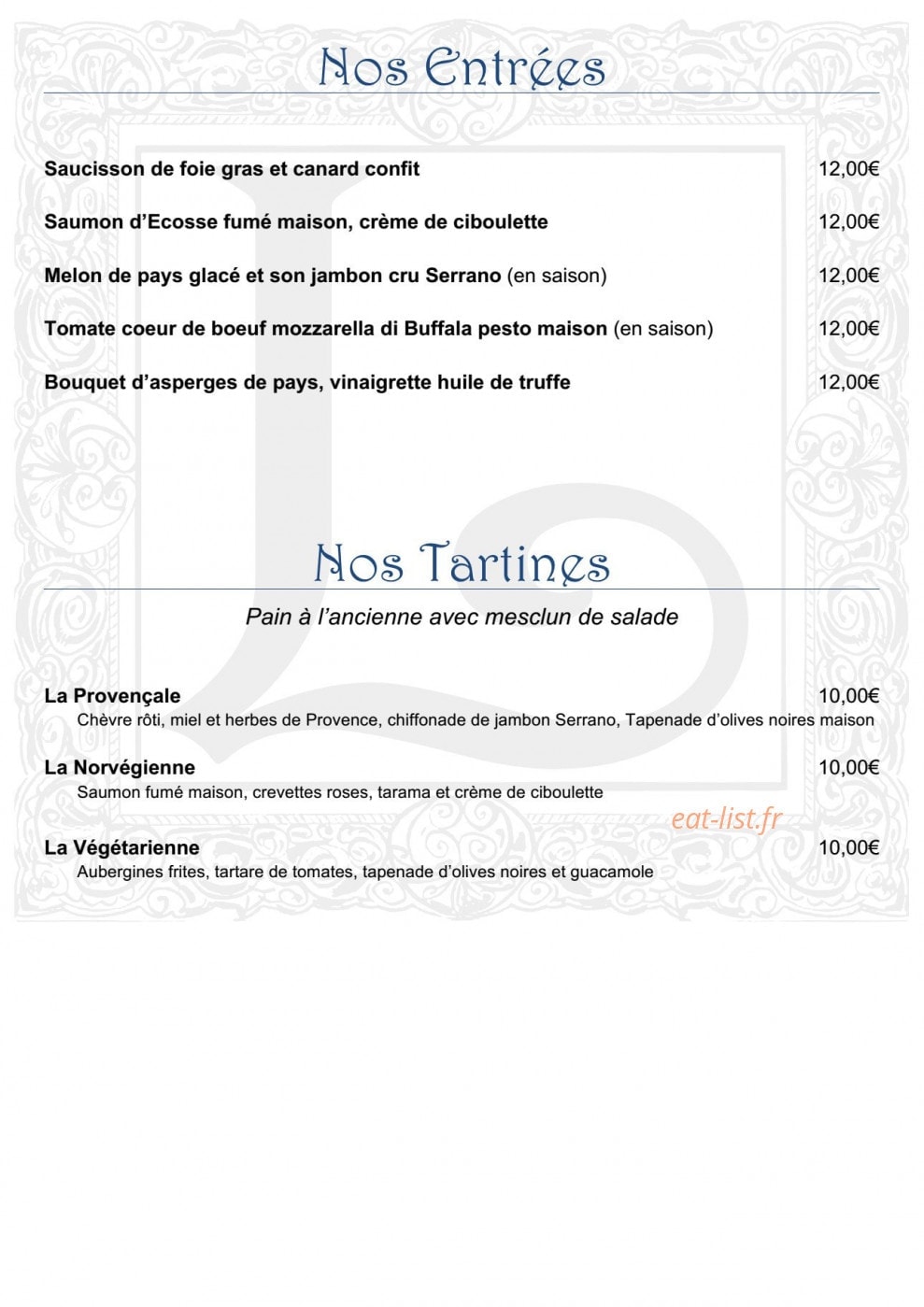La Louisia — carte page 2