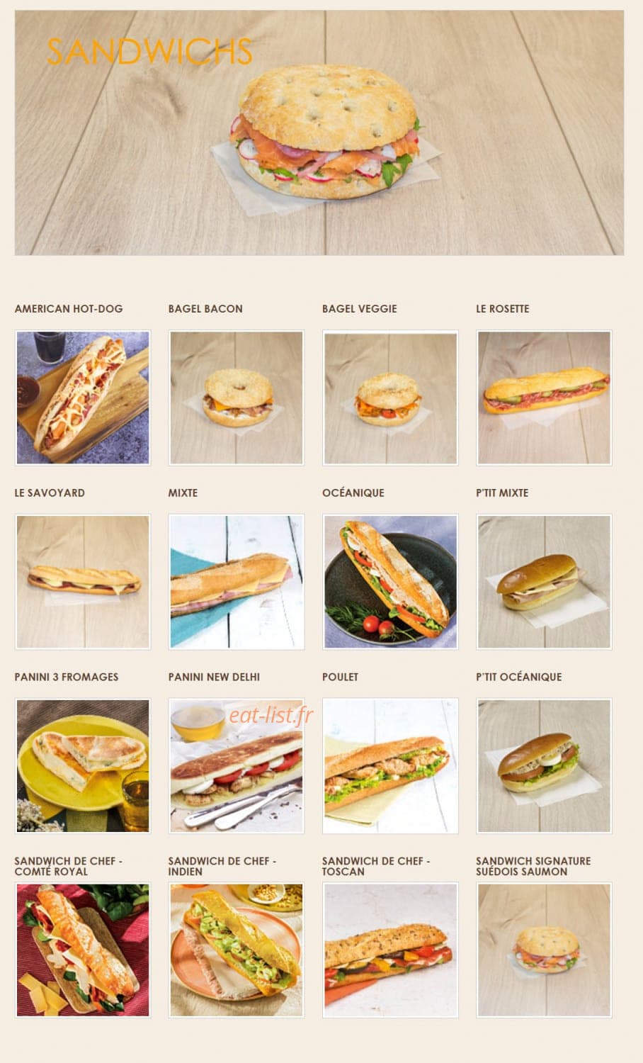 La Croissanterie — carte page 2