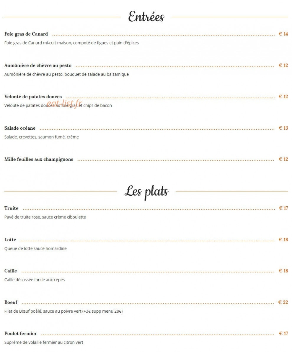 Le Physalis — carte page 3