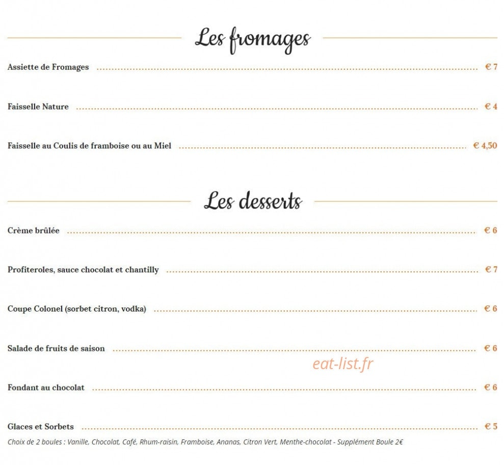 Le Physalis — carte page 4