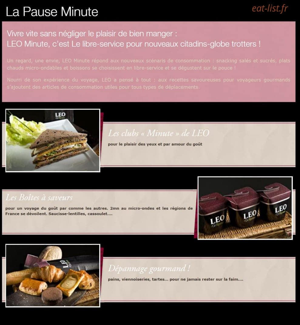 Leo Resto — carte page 6