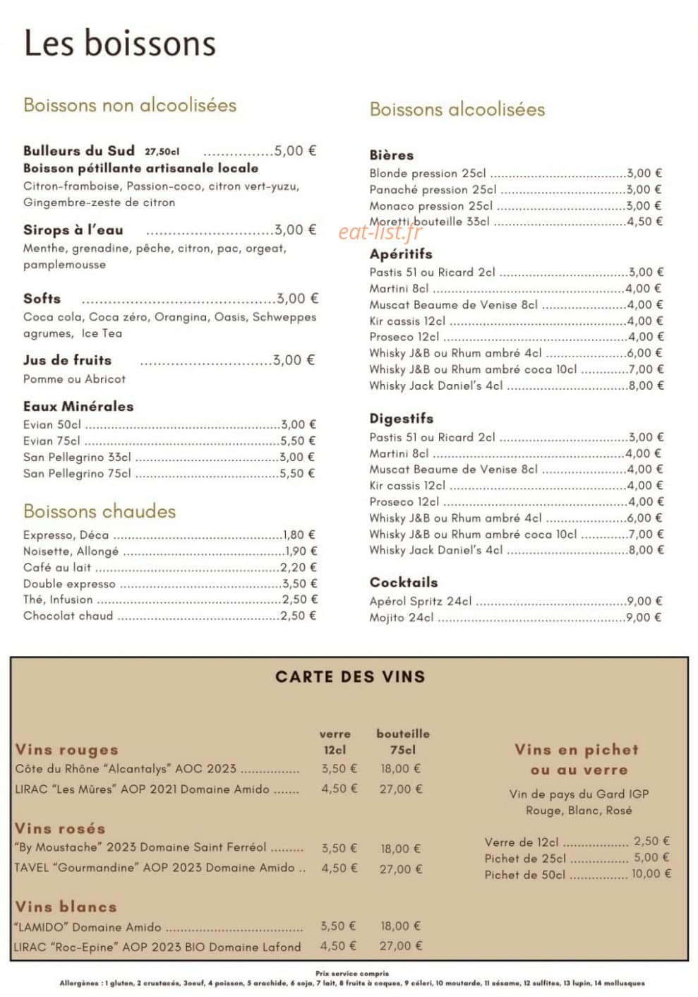 Trattoria Del Gusto — carte page 6
