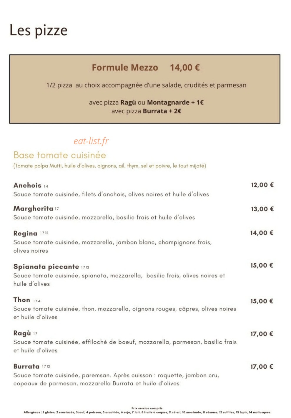 Trattoria Del Gusto — carte page 3