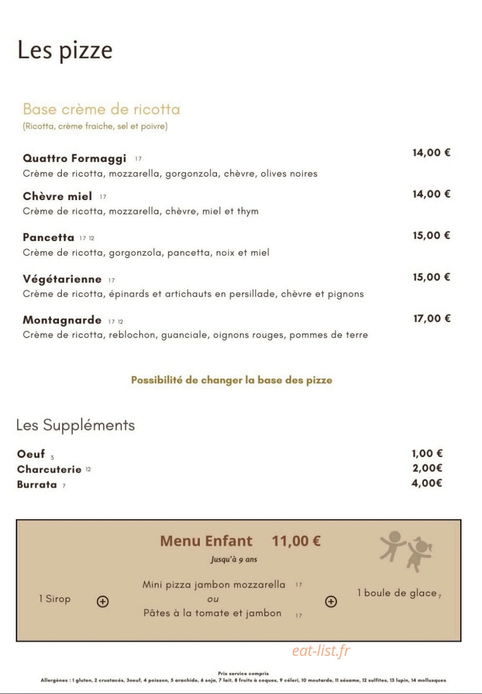 Trattoria Del Gusto — carte page 4