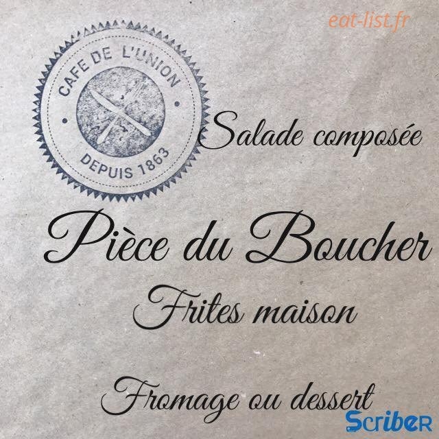 Café de L'Union — carte page 1