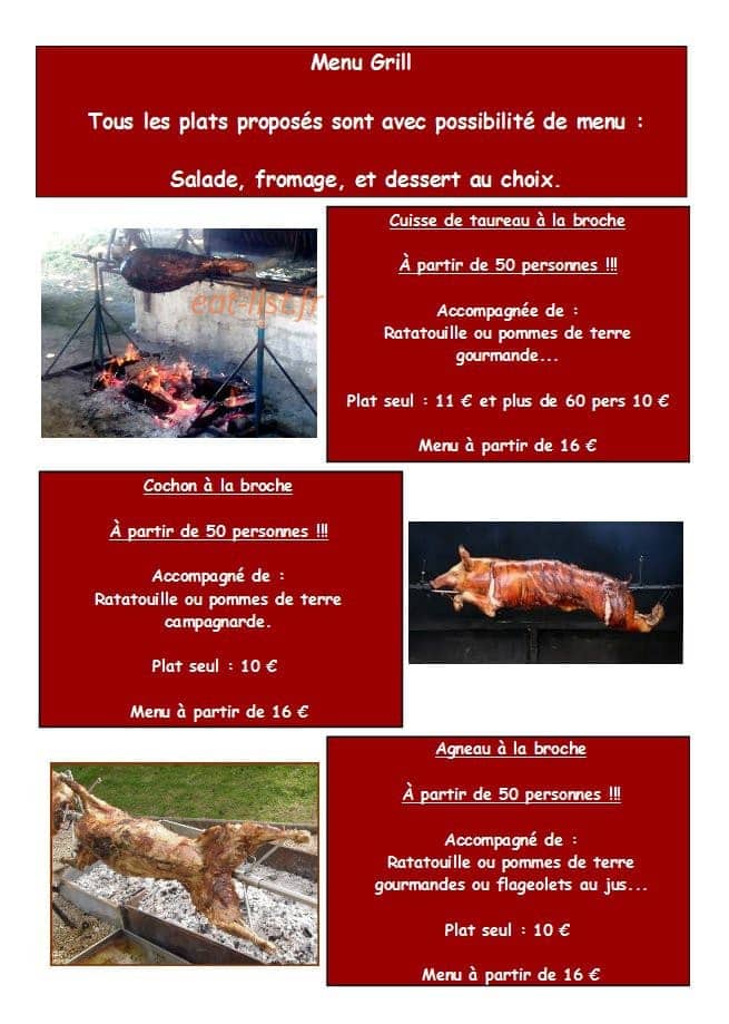 Jeronimo traiteur — carte page 7