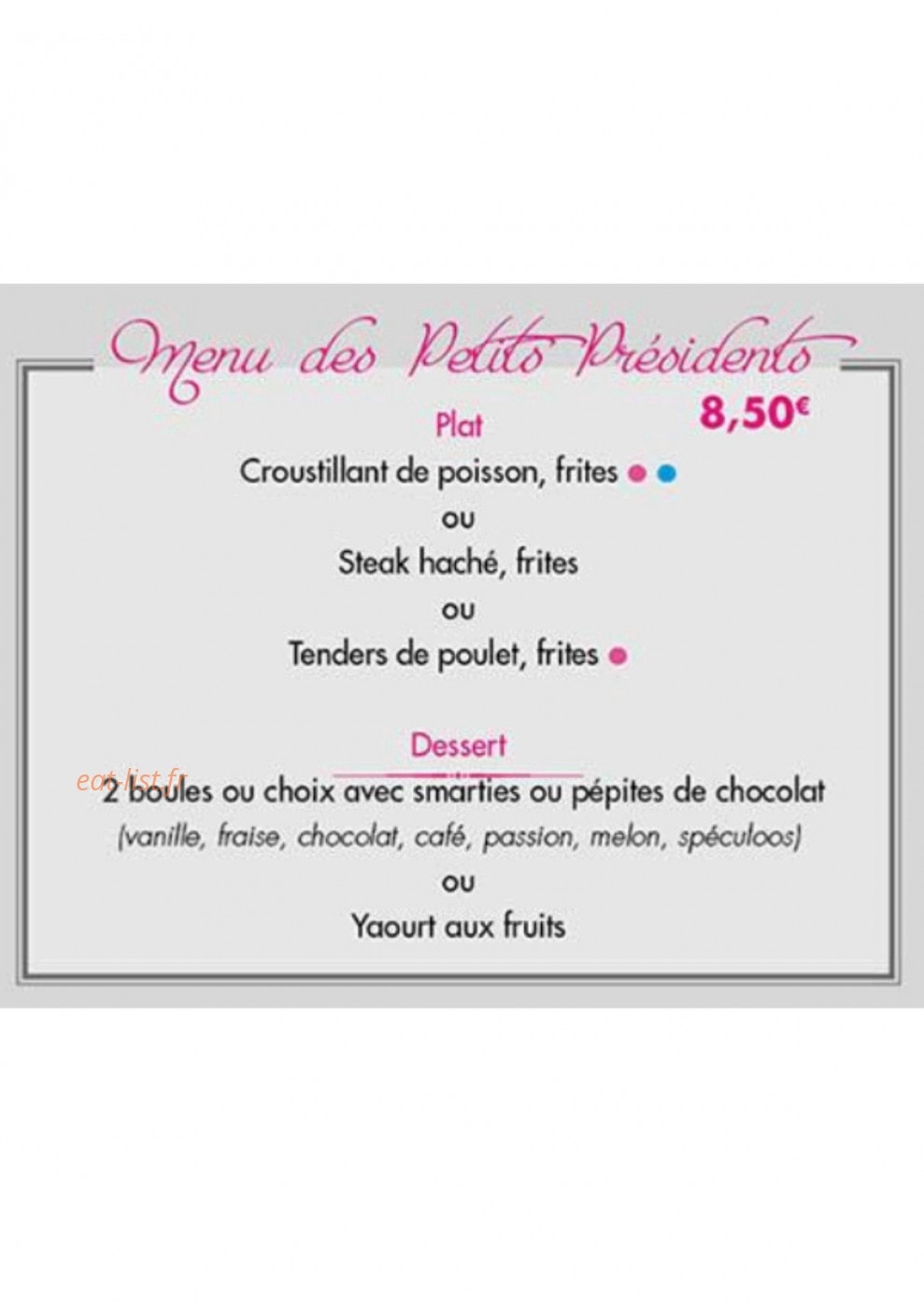 Le President — carte page 3