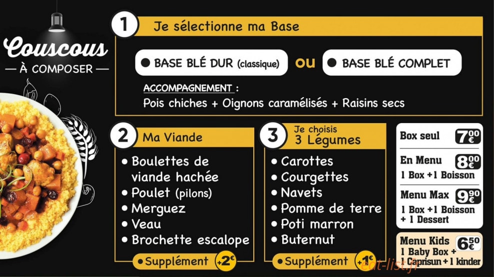 Pasta & couss — carte page 2