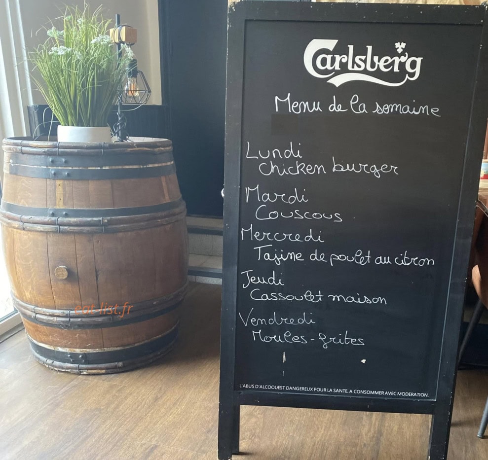 Brasserie des garonnais — carte page 1