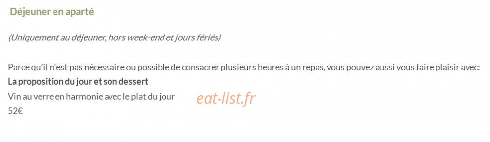 Michel Kayser Restaurant Alexandre — carte page 7