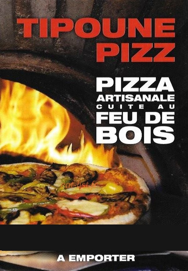 Tipoune PIZZ — carte page 1