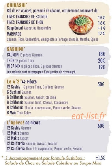 L'esprit Sushi — carte page 5
