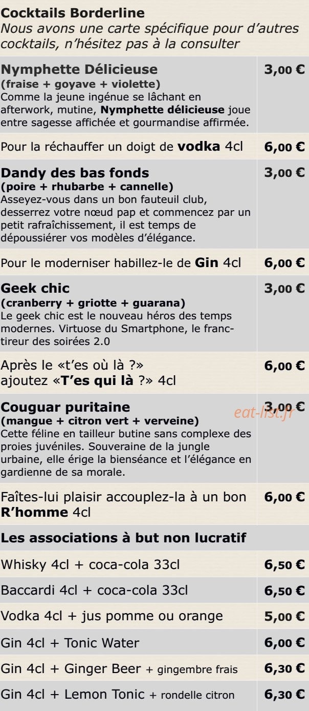 La Taverne aux épices — carte page 5